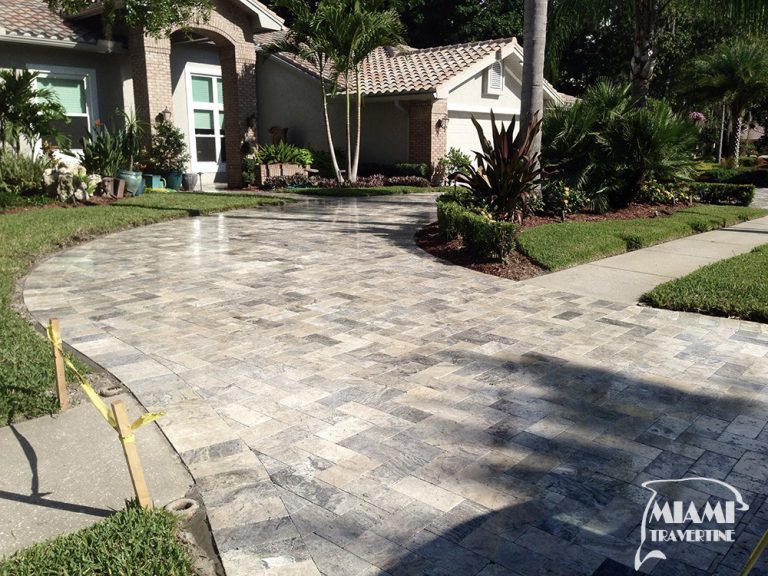 TRAVERTINE PAVER 6X12 SILVER Miami Travertine
