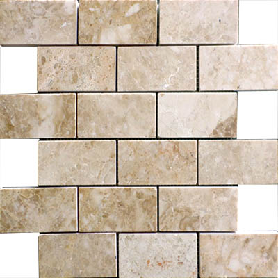 CAPPUCCINO MARBLE MOSAIC 2X4
