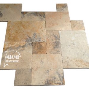 TRAVERTINE PAVER FRENCH PATTERN COUNTRY CLASSIC 01