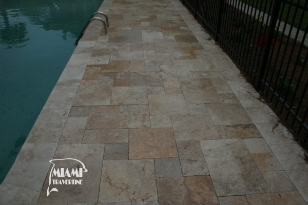 TRAVERTINE PAVER FRENCH PATTERN COUNTRY CLASSIC 05