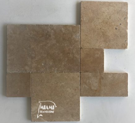TRAVERTINE PAVER FRENCH PATTERN NOCHE 01