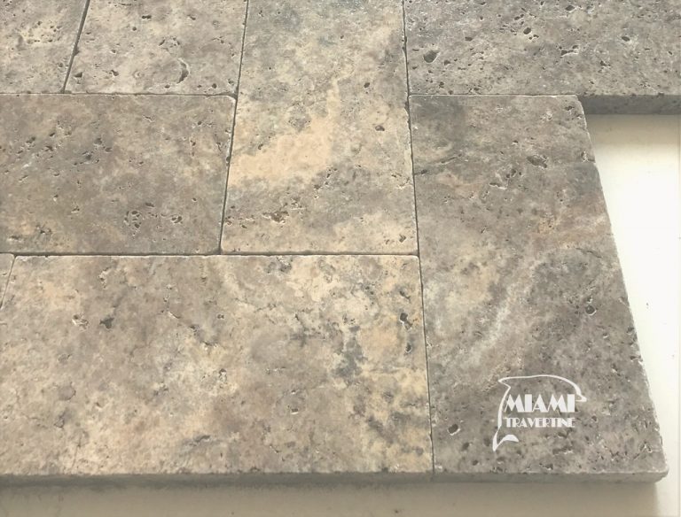 TRAVERTINE PAVER 6X12 SILVER Miami Travertine
