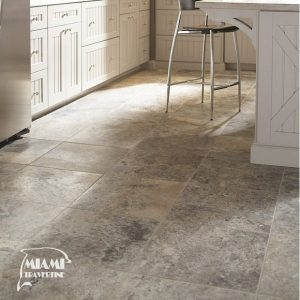 TRAVERTINE TILE FILLED HONED 18X18 SILVER 02