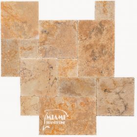 TRAVERTINE TILE FRENCH PATTERN COUNTRY CLASSIC 01