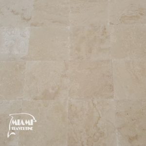 TRAVERTINE TILE HONED FILLED 18X18 IVORY CLASSIC 01
